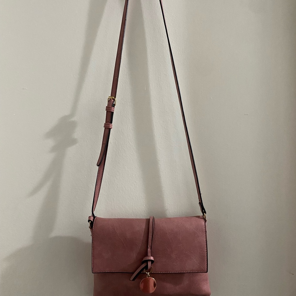Elegant Pink Crossbody Bag